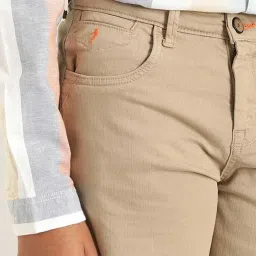 Indian Terrain Kids Beige Regular Fit Shorts image 4