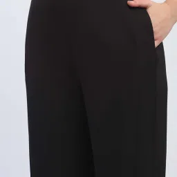 MADAME Black Mid Rise Pants image 4