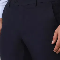 Van Heusen Navy Slim Fit Trousers image 4