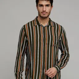 Celio Men Classic Striped Casual Shirt-image-9