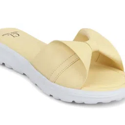 Carlton London Women's Yellow Casual Sandals image 4