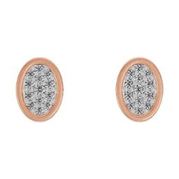 Emori 14k Yellow Gold & Diamond Oval Encrusted Stud Earrings-picture-18