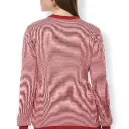 Van Heusen Red Striped Sweater image 2
