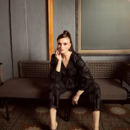 KASSUALLY Black Printed Co-Ord Set image 4