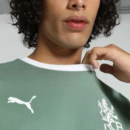 Puma x RCB Green Regular Fit Graphic Print Athleisure T-Shirt image 4