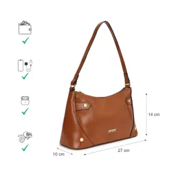 Fastrack Brown Solid Shoulder Handbag image 4