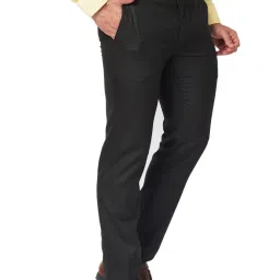 Raymond Brown Classic Fit Texture Trousers image 4