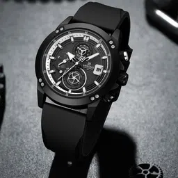 Naviforce Men Brass Embellished Dial & Straps Analogue Chronograph Watch NF8033 BWB-picture-17