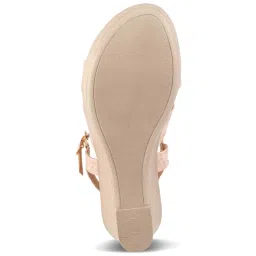 Tresmode Women's Champagne Ankle Strap Wedges image 4