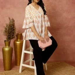 Jaipur Kurti White Printed Top image 4