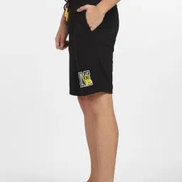 Jack & Jones Black Cotton Regular Fit Printed Shorts image 3