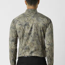 van heusen V Dot Men Spread Collar Floral Printed Slim Fit Formal Shirt image 4
