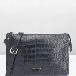 Hidesign Animal Textured Leather Structured Sling Bag-picture-35