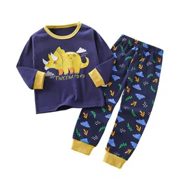 StyleCast x Revolte Boys Printed Pure Cotton T-shirt with Trousers-picture-18