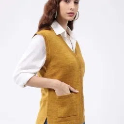 Monte Carlo Mustard Regular Fit Cardigan image 4