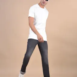 Cantabil Grey Regular Fit Solid Jeans image 5