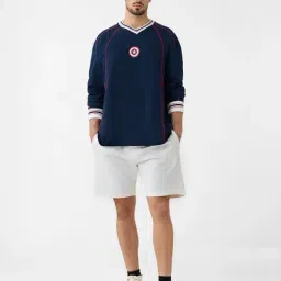 The Souled Store Blue Loose Fit Printed T-Shirt-picture-10