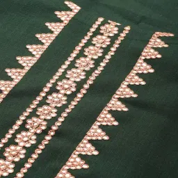 Gerua by Libas Green Cotton Embellished Straight Kurta image 5