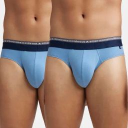 Jockey Ice Blue Briefs - Pack of 2-image-7