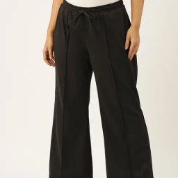 theRebelinme Plus Size Black Relaxed Fit Trousers-picture-12