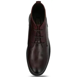 Legwork Men's Maroon Chukka Boots image 3