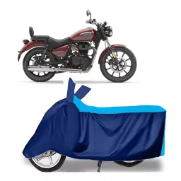 Auto Pearl Two Wheeler Cover for Royal Enfield Meteor BS6 - Cyan, Blue-picture-18