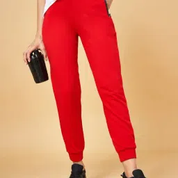 Ajile by Pantaloons Red Cotton Joggers-picture-36