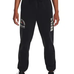 UNDER ARMOUR Black Cotton Printed Sports Joggers-picture-40