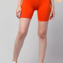ULLAS Women Skinny Fit Cycling Sports Shorts-image-2