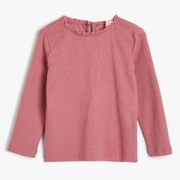 Koton Girls Solid Round Neck Cotton T-shirt-picture-38