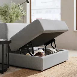 ikea jättebo 1,5-seat module with storage, Tonerud grey image 4