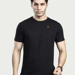 BE POSITIVE Men Pure Cotton Regular Fit Round Neck T-shirt-image-85