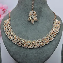 VATSALYA creation Women White Jewellery Set image 2
