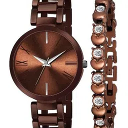 FROZIL Women Stainless Steel Straps Analogue Watch TNR-BR-BR With Bracelet-picture-34