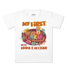 Arvesa Kids Typography Printed Applique T-shirt-picture-23