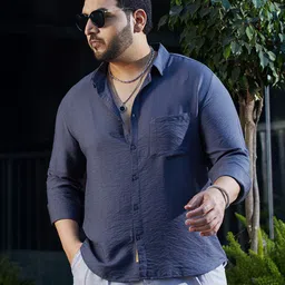 Instafab Plus Comfort Spread Collar Casual Shirt image 5