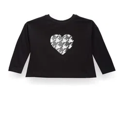 U.S. Polo Assn. Kids Girls Sequined Embellished Pure Cotton T-shirt-picture-22