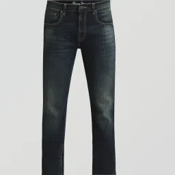 Pepe Jeans Dark Indigo Blue Cotton Regular Fit Jeans image 4