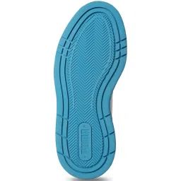 Puma Kids White, Speed Blue & Pele Yellow Court Classic Kids Casual Shoes image 4