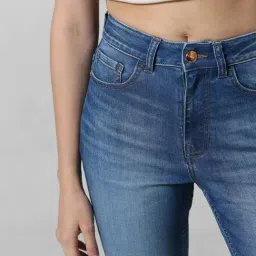 Only Blue Blended Regular Fit High Rise Jeans image 5