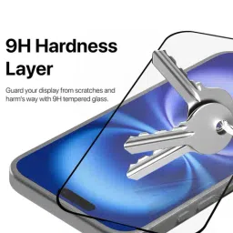 GRIPP 3D Tempered Glass Screen Protector for iPhone 16 Plus (6.7") - Black image 4