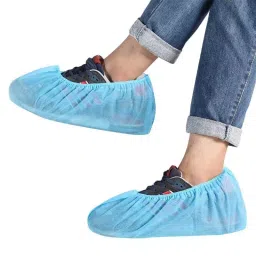 KUDIZE Disposable Shoes Covers Non-woven Fabric Elastic Band Breathable & Dustproof Free Size, DH11-200 (Pack of 200 Pair)-picture-42