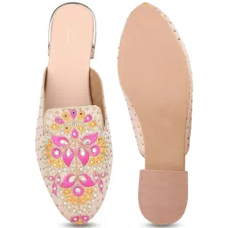 Inc.5 Women's Rose Gold Mules image 4