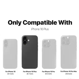 GRIPP 3D Tempered Glass Screen Protector for iPhone 16 Plus (6.7") - Black-picture-15