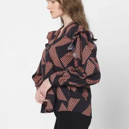 Vero Moda Black Printed Top image 4