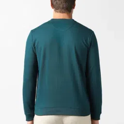 Van Heusen Blue Cotton Regular Fit Printed Sweatshirt image 2