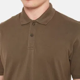 Octave Brown Regular Fit Polo T-Shirt image 4