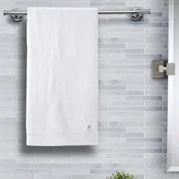 Maspar White Cotton 550 GSM Large Bath Towel - Set of 1-picture-45