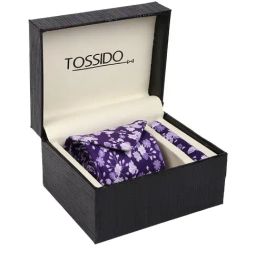Tossido Multi Printed Necktie and Pocket Square Set For Men-picture-30