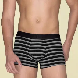 XYXX Multicolored Slim Fit Striped Trunks - Pack Of 3 image 4